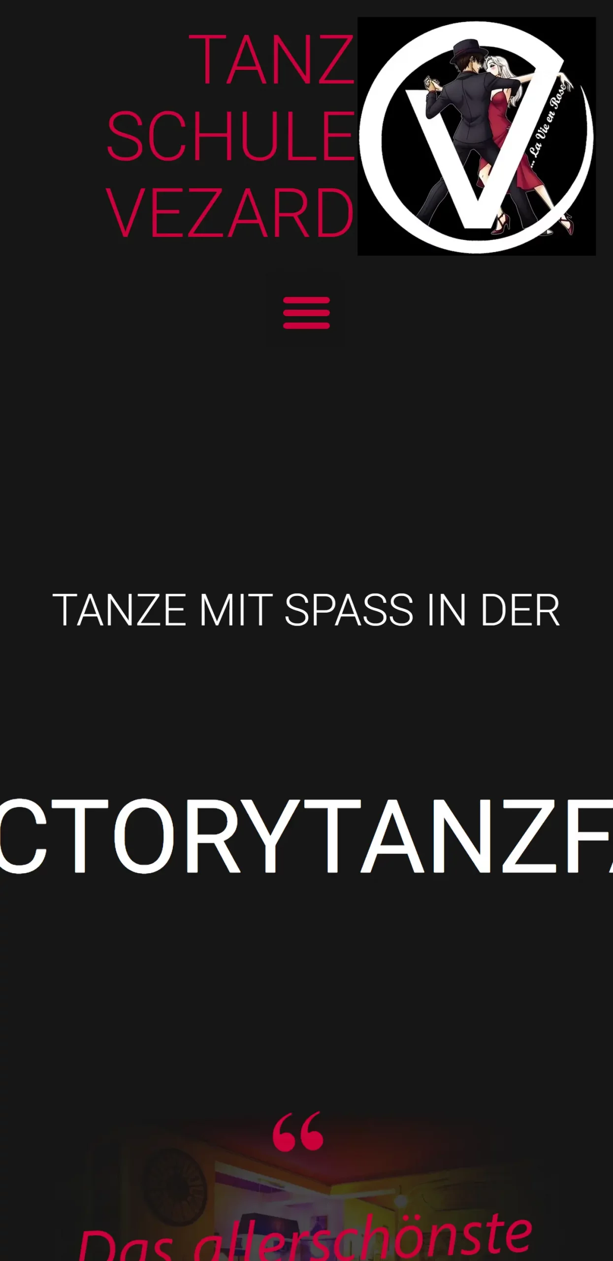 Tanzfactory Screen Mobile