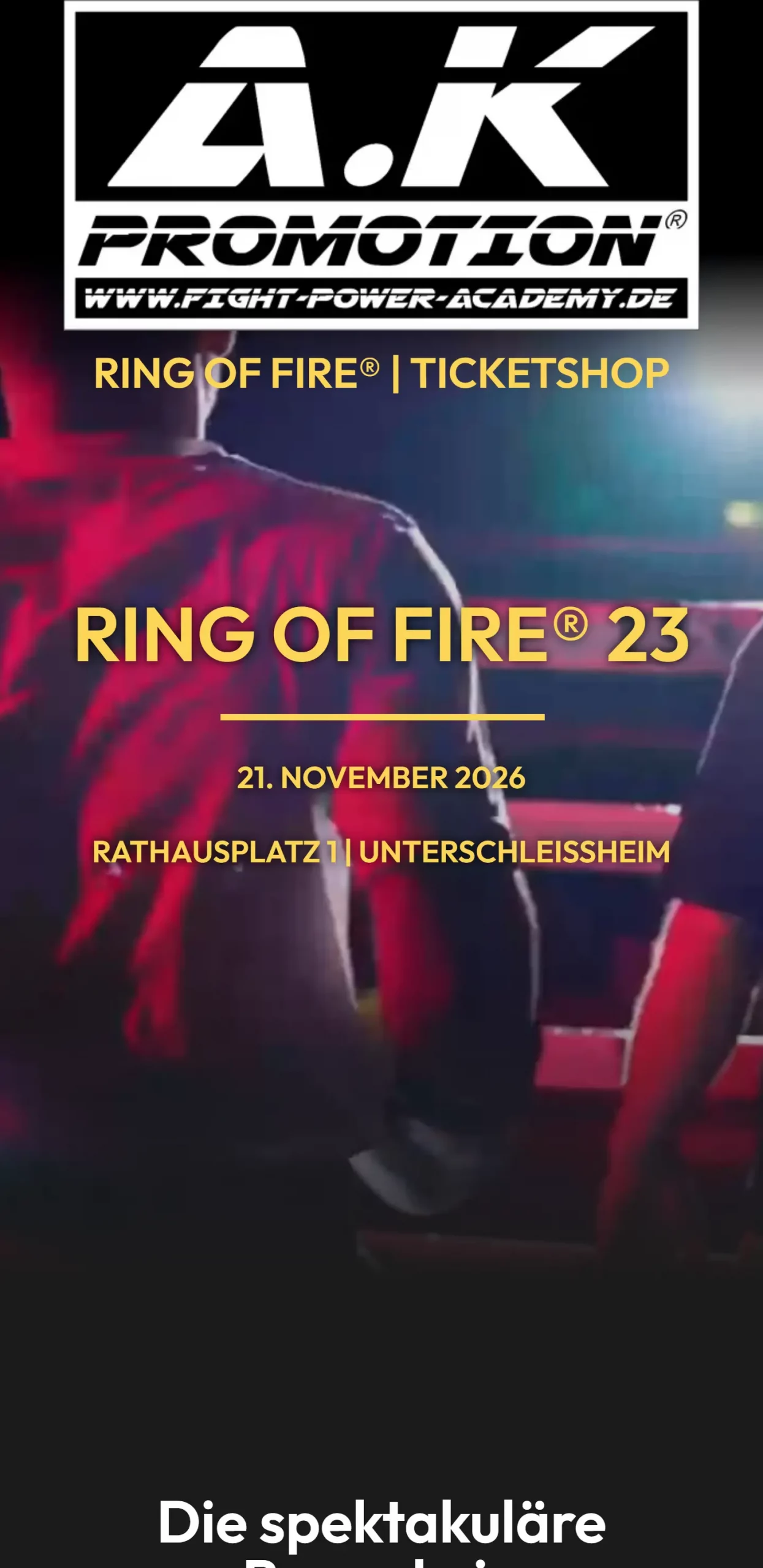 Ring of Fire Screen Mobile